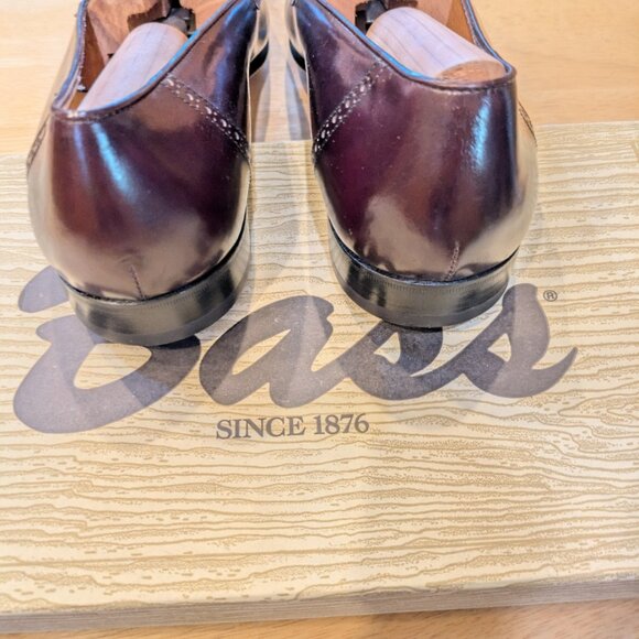 VINTAGE Ferragamo Caronte, Burgundy, Men's Size 9-1/2 D, Made in Italy - Picture 5 of 10